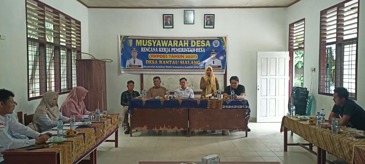 Kasi PMD Kuantan Mudik  Hadiri Musdes RKPDes 2027 di Rantau Sialang 